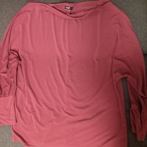 Shein curve size 4x off the shoulder long sleeve shirt